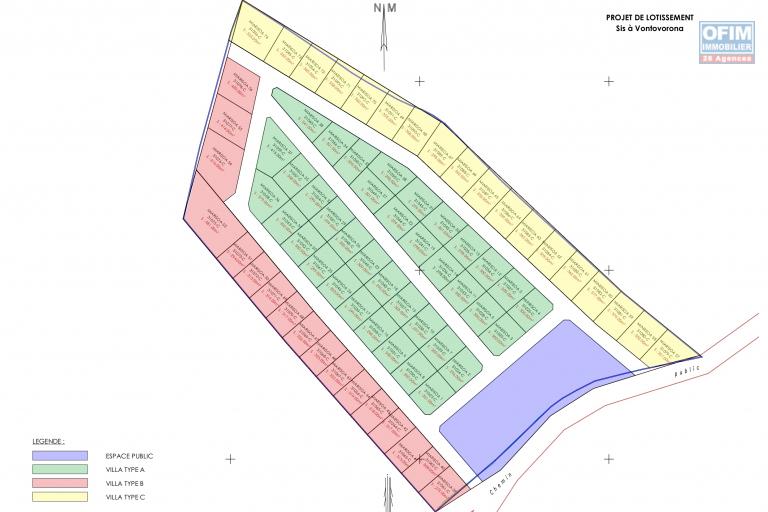 vente de 74 lots de terrain dans une domaine de charme sise à Vontovorona