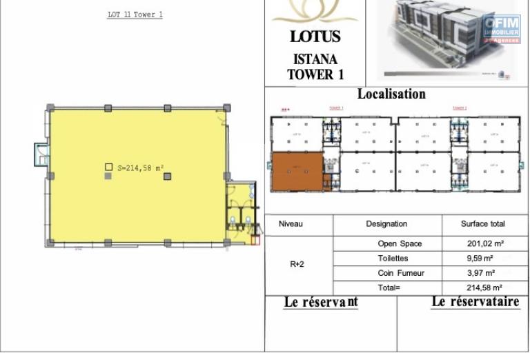 LOCAL PROFESSIONNEL DE STANDING A LOUER - EMPLACEMENT STRATEGIQUE - ANKORONDRANO