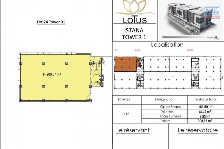 A louer, local beau professionnel en plein centre sur Ankorondrano- Antananarivo