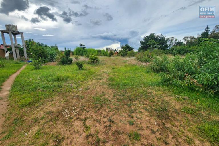 A VENDRE - Beau terrain plat déjà clôturé à bout de piste Ivato